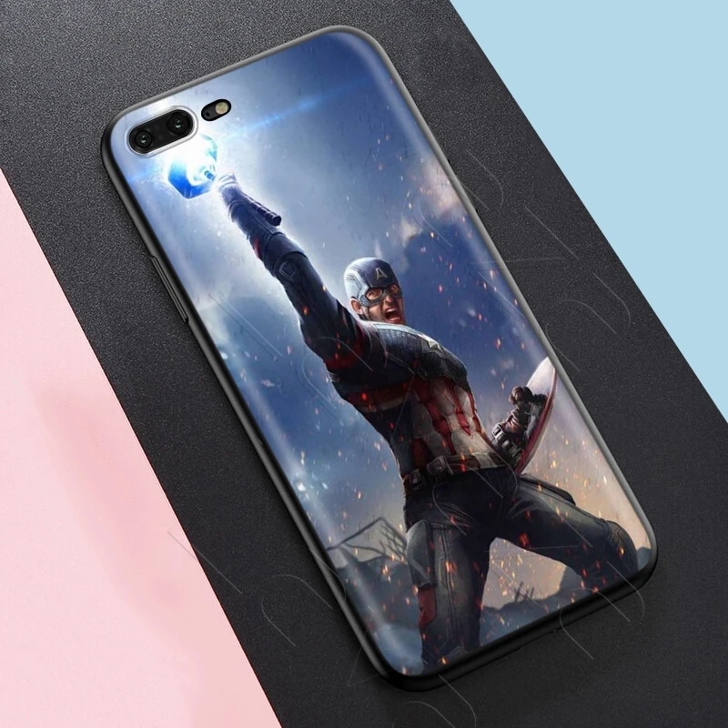 Чехол Lavaza Marvel Человек-паук Капитан Америка для iPhone 11 Pro XS Max XR X 8 7 6 6S Plus 5 5S se