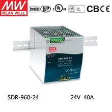 Значит sdr-960-24 24 В 40A Meanwell sdr-960 24 В 960 Вт один Выход промышленные din-рейку с PFC Функция