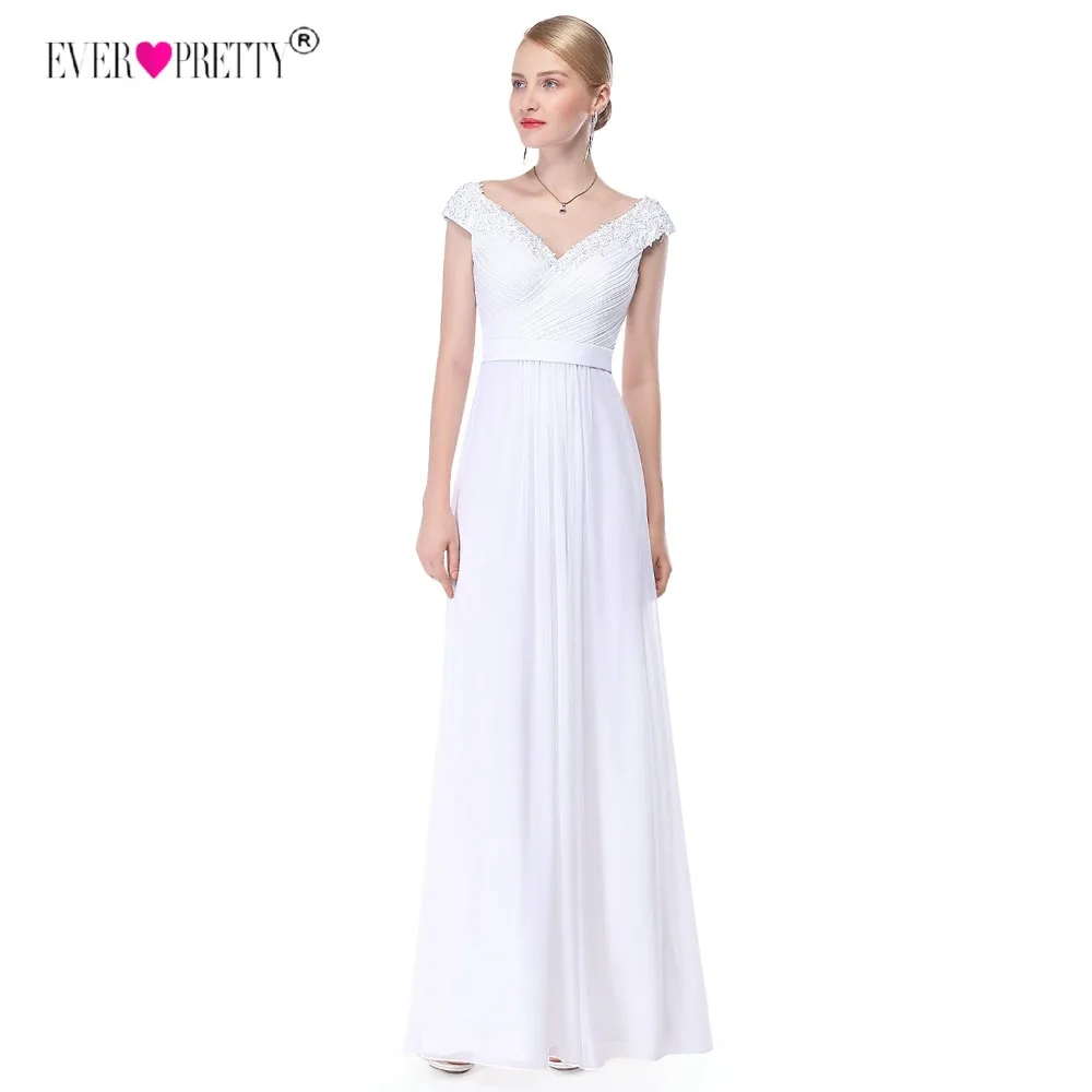 

Ever Pretty Lace Romatic Bohemian Wedding Dresses Backless Bridal Dress With Cap Sleeves robe de mariage 2018 vestido de noiva