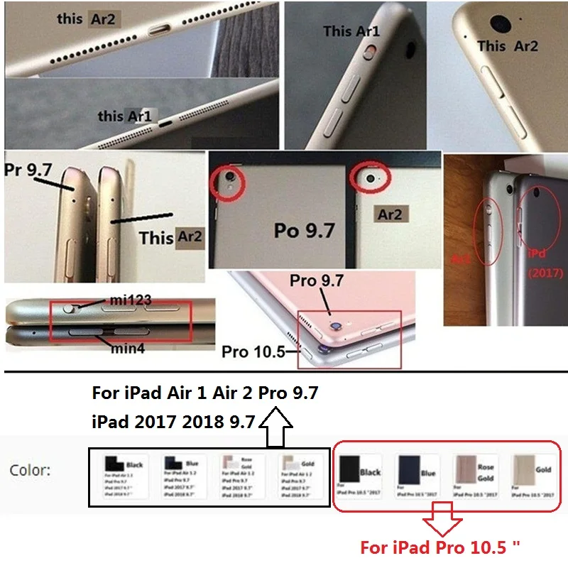  Ultra thin Wireless Bluetooth Keyboard With Pencil Holder Case Cover For iPad Air 1 2 iPad 2017 201