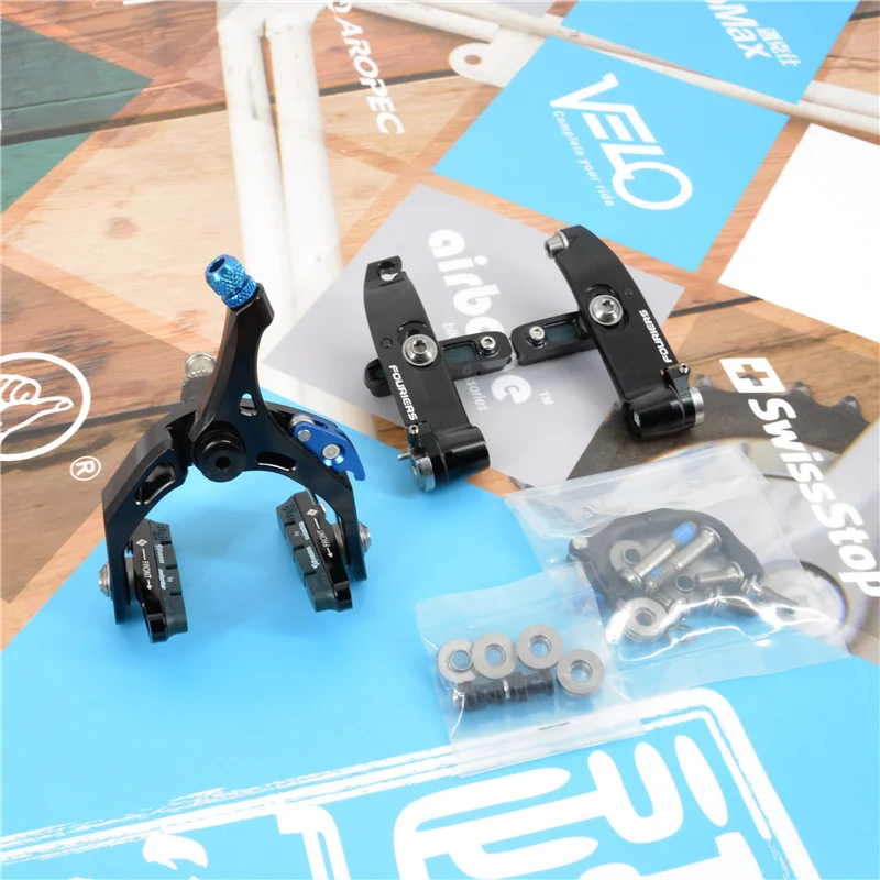 US $357.97 FOURIERSBRDX006 Road BikeTRIATHLON BRAKE Full CNCmade Direct mount aero v brake Fits GIANT NEW TRINITY Liner spring adjustment