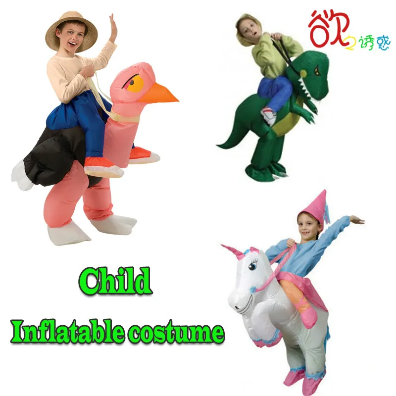 2016 Child Inflatable Costumes Halloween for Kids Party Dinosaur