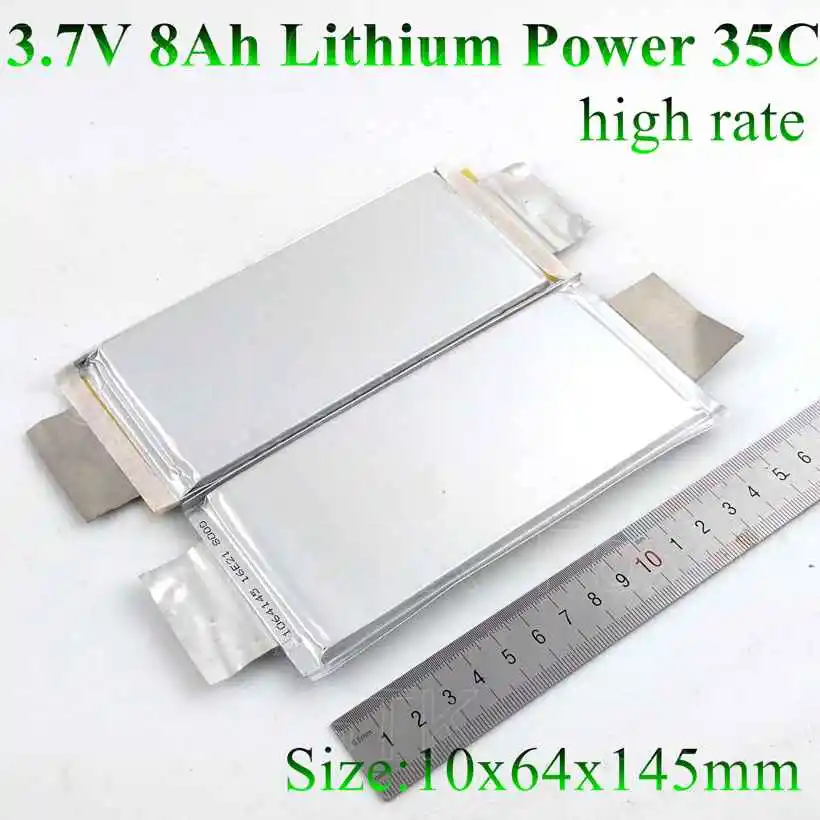 8pcs Brand 3.7v 8Ah Lithium lipo polymer 8000mah cell 1064145 not 9Ah 10Ah for diy pack electric power tool bank toy 24v 10ah (6)