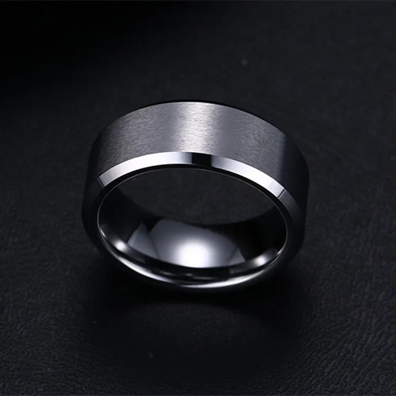 Модное очаровательное Ювелирное кольцо для мужчин из нержавеющей стали черные кольца для женщин