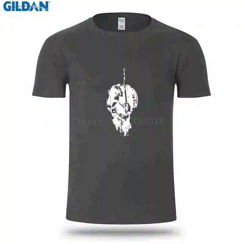 Модные Для мужчин футболка Новинка короткий рукав самурая футболки Pop Top Tee