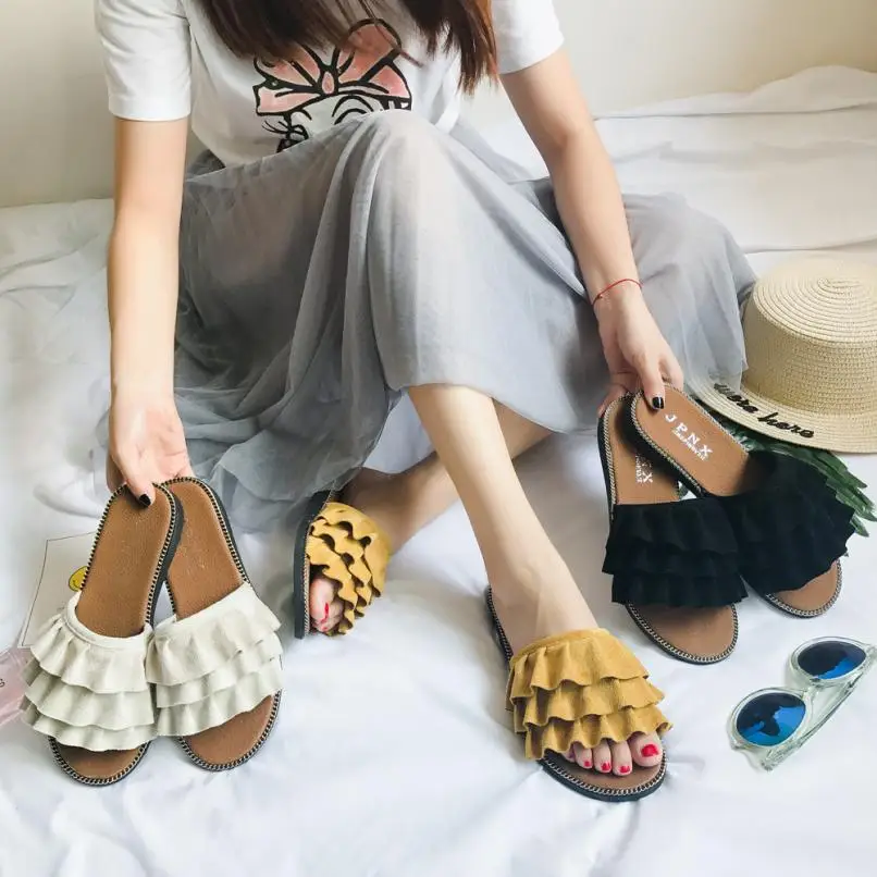 

SAGACE Shoes Flip flops fashion Summer Sandals Slipper Indoor Outdoor Flip-flops Beach Shoes casual shoes women 2018MA14