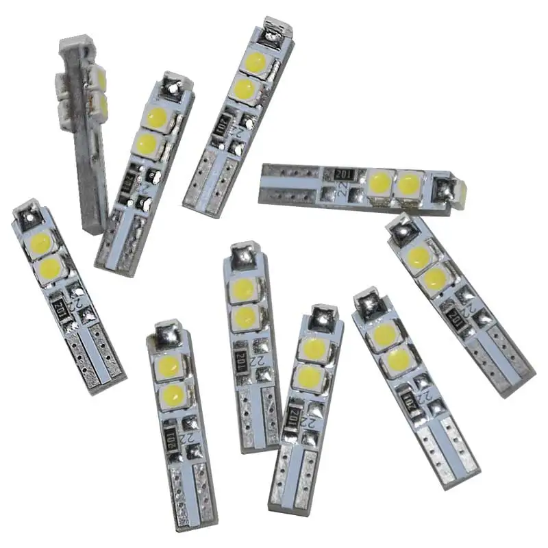 2pcs Car Styling T5 LED Light Bulbs 5 SMD 3528 Auto Signal Lamp Instrument Light DC 12V 6000K White 3000K Warm White or Blue 2pcs Car Styling T5 LED Light Bulbs 5 SMD 3528 Auto Signal Lamp Instrument Light DC 12V 6000K White 3000K Warm White or Blue