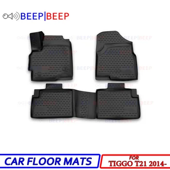 

For Chery Tiggo T21 2014- car floor mats carpets auto floor mat dust proof water proof car styling interior decoration