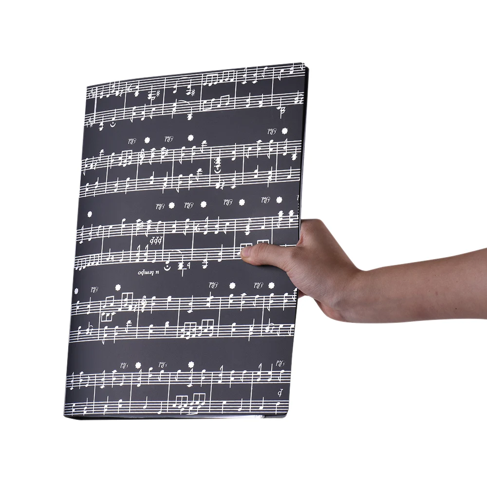 

Music Sheet Score File Paper Documents Storage Folder Holder Plastic A4 Size 40 Package Pockets