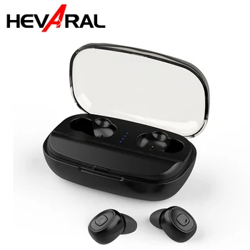 

HEVARAL Mini In-Ear Earbuds TWS 5.0 Wireless Earphones With Charging case Power Bank Bluetooth Headset For Xiaomi Huawer Iphone