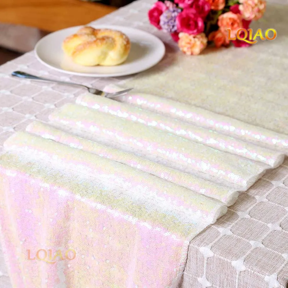 Iridecent Sequin Table Runner-005
