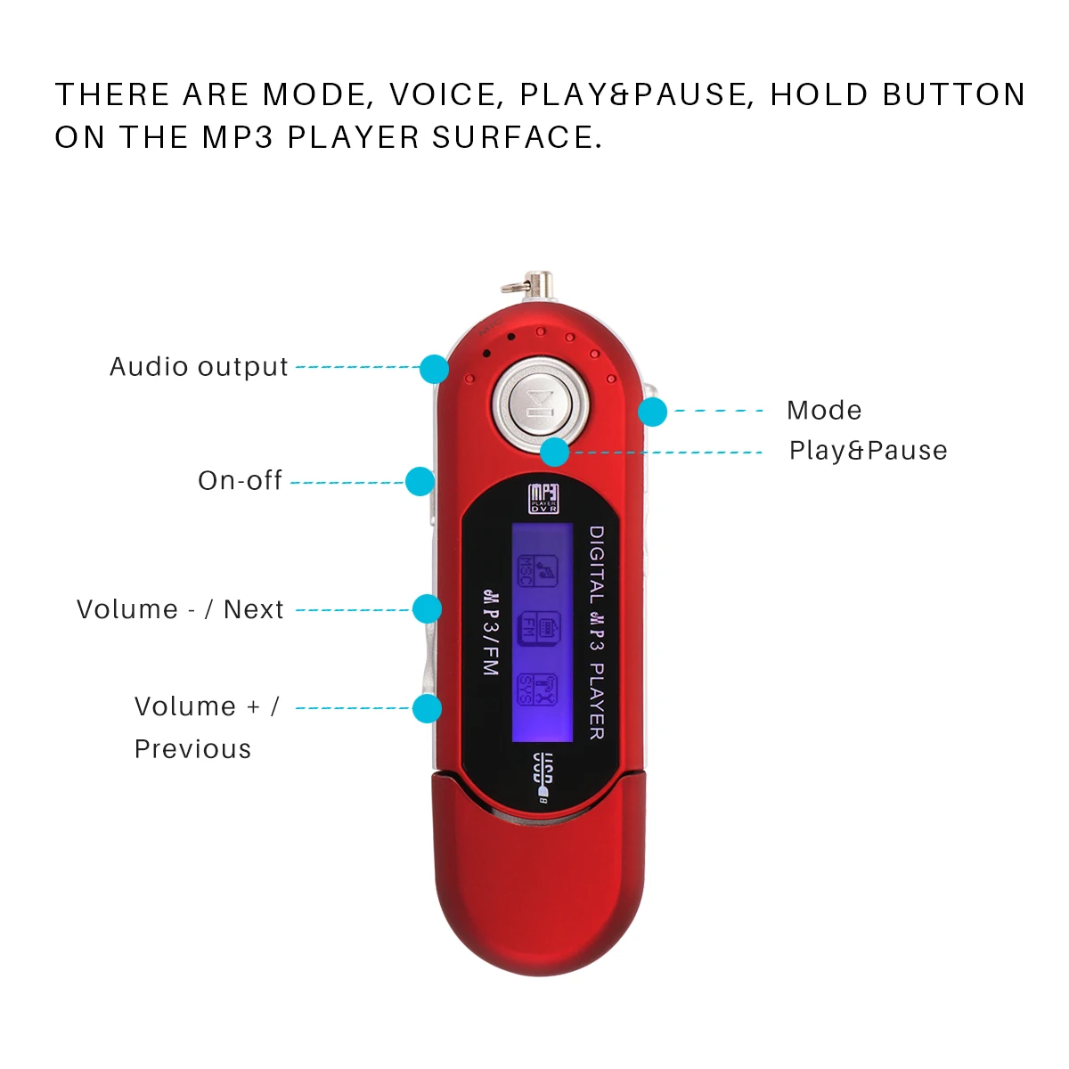 Портативный мини MP3 ЖК-дисплей цифровой USB палка Музыка MP3 плеер Поддержка TF Емкость макс 32 г FM радио Поддержка дропшиппинг