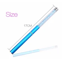 5types Women Nail Art Brush Pen Rhinestone Acrylic Carving Powder Gel Liquid Salon Painting Drawing Nail Brush