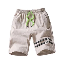 Мужские шорты Летние повседневные шорты мужские бермуды дышащие хлопковые брюки с эластичной талией пляжные шорты мужские пляжные шорты
