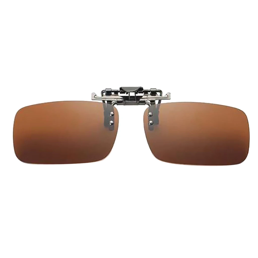  Polarized Clip On Flip Up UV400 Lens Driving Myopia Sunglasses