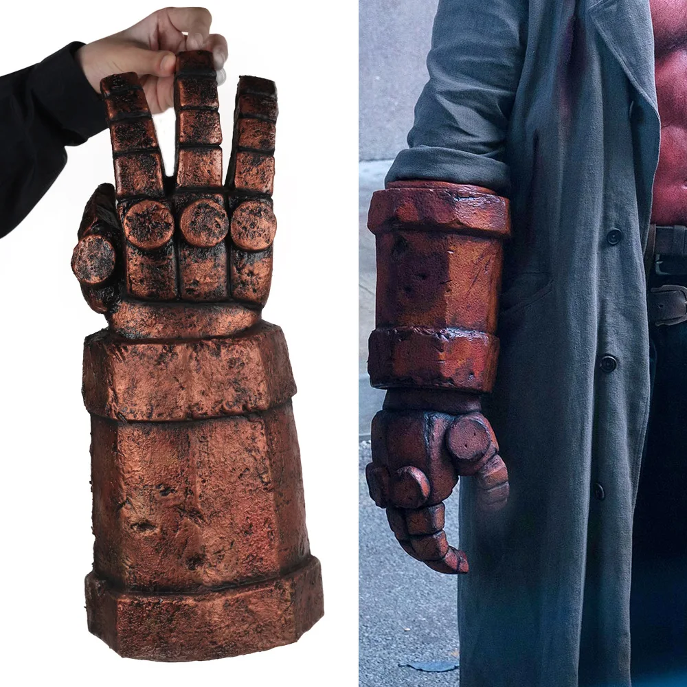 

Movie Hellboy Rise of The Queen Arm Cosplay Props Latex Gloves Weapon Right Hand Women Men Halloween Hell Boy Accessories