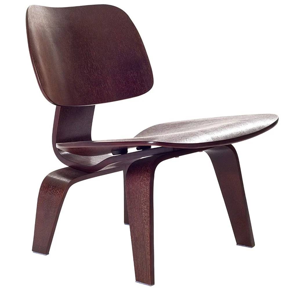 Современная фанерная кресло для отдыха Wenge цвет низкий стул для гостиной мебель для гостиной Средний век деревянный Акцент стул для отдыха Реплика