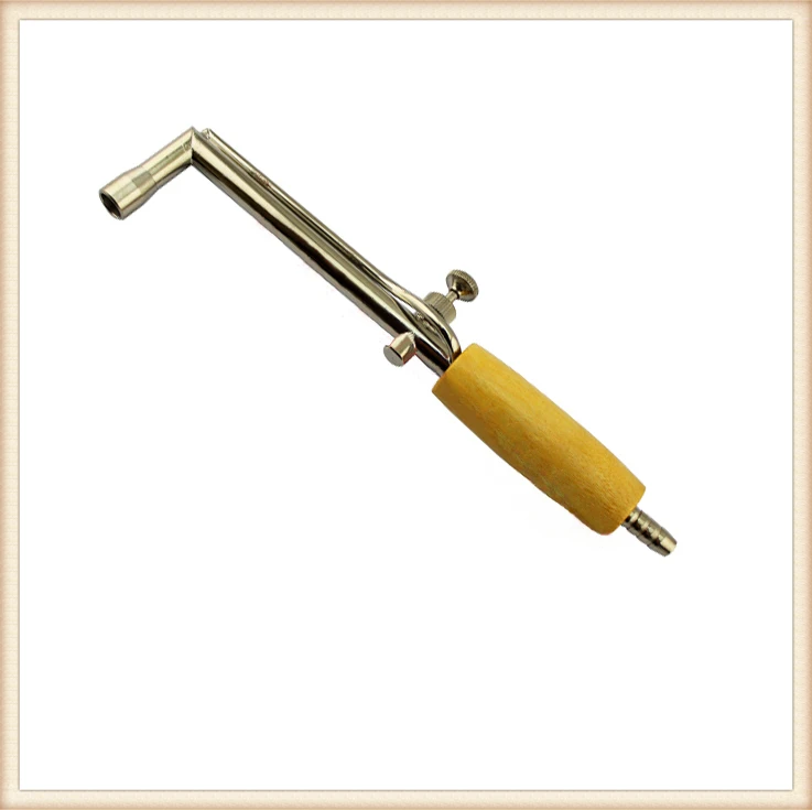 350g Adjustable Flame Gas Brass Torch,Burn Pipe With Wooden Handle