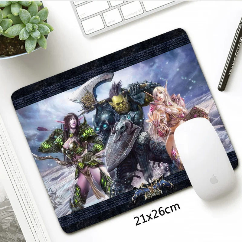 Hearthstone Heroes Of Warcraft коврик для мыши 21x26 см игровой маленький размер нескользящий скоростной геймер фиксирующий край коврик для мыши офисный коврик для стола