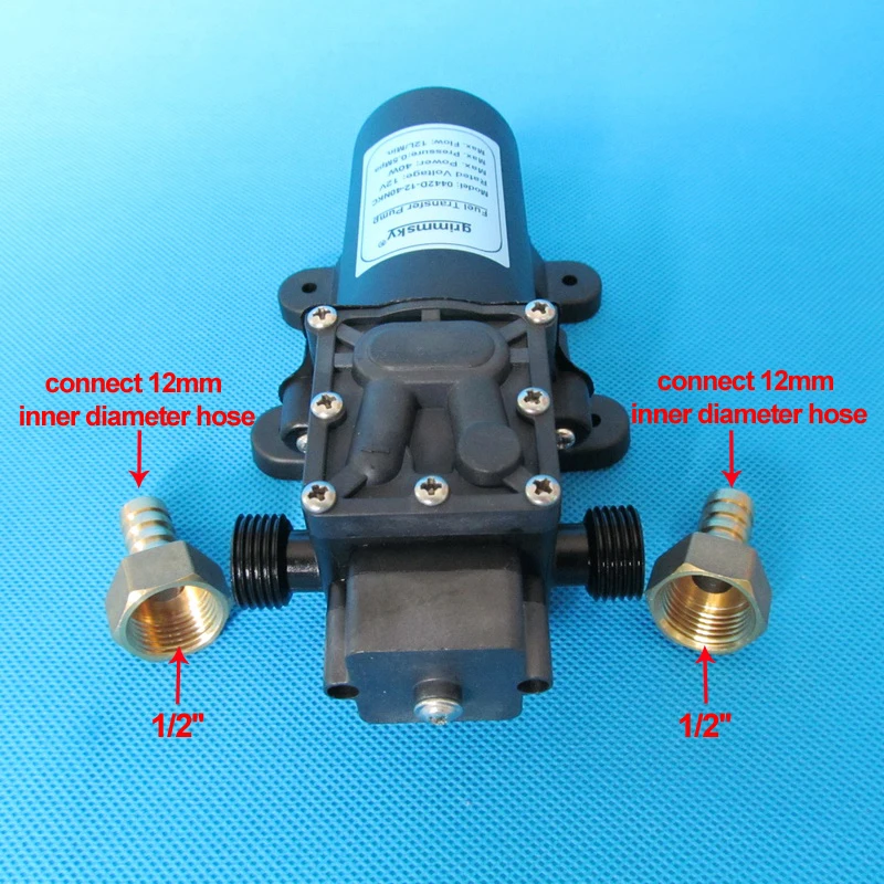 Макс. 12 л/мин. Большой расход постоянного тока 40 Вт с кнопкой включения/выключения и DC разъем масляный насос 12 В Электрический