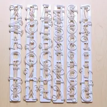 6 шт. помадка торт количество письмо украшая резец плесень