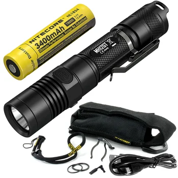 

Free shipping-NITECORE MH12GT 1000 Lumen LED 18650 3400mah Battery USB Rechargeable Flashlight Search Rescue Portable Torch