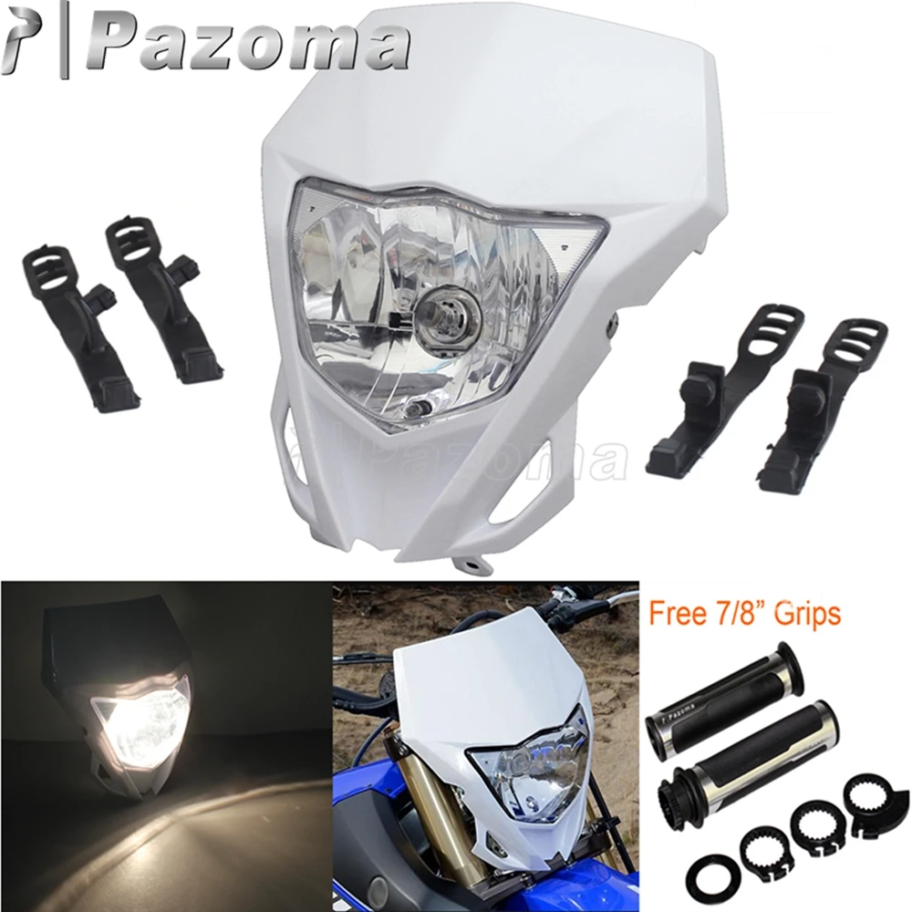 12V35W моторцикл MX Supermoto фара мотоциклетная для Yamaha WR250F WR450F KAWASAKI KLX KX 250 450 2012-2016 |