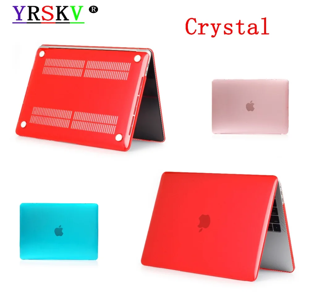 NEW Crystal\Matte Transparent case For Apple macbook Air Pro Retina 11 12 13 15 laptop bag for macbook Air 13 case cover +gift