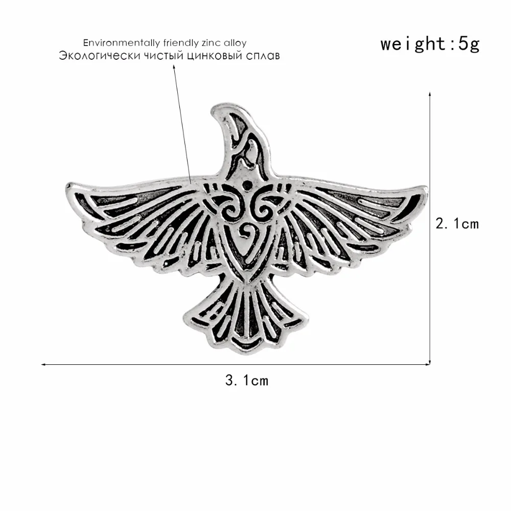 Viking-Flying-Raven-Pin-Silver-Bronze-Norse-Crow-Brooch-For-Men-Vinatge-Animal-Pins-Button-Badge(1)