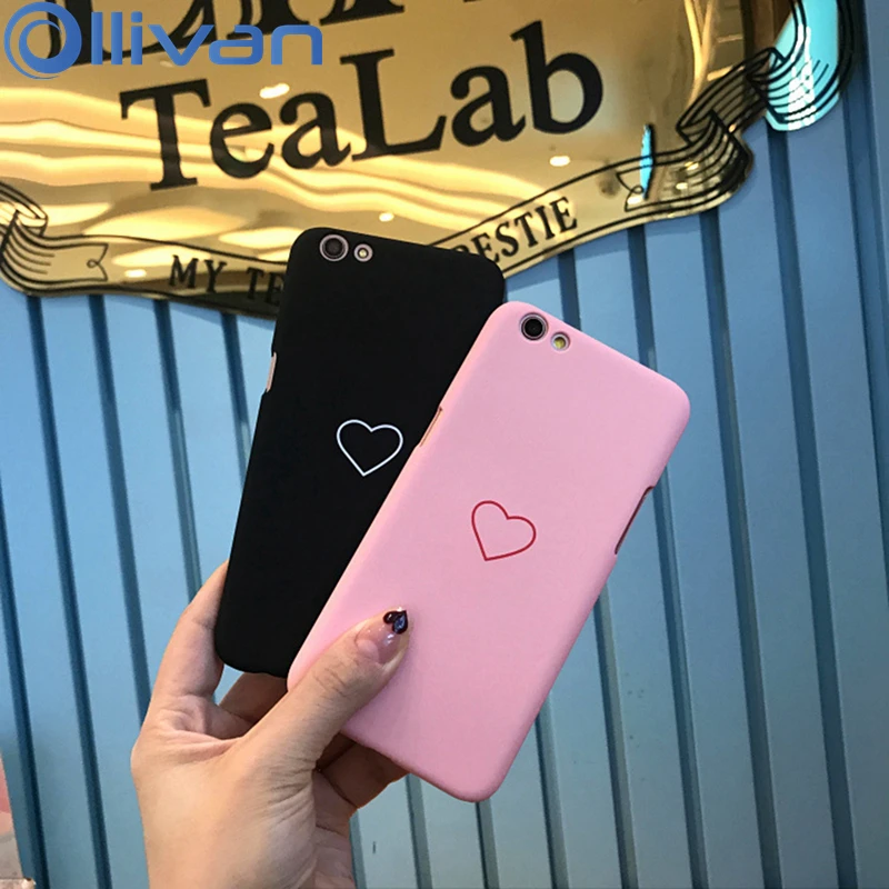 OLLIVAN Cute Couple Phone Case For Oppo R11 R9 Plus R11S R9S Love Heart