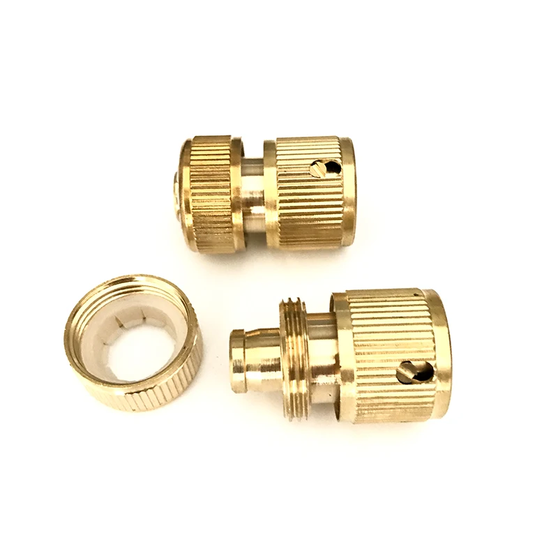 

2Pcs 1/2 3/4 Inch Water Hose Connector for Water Gun Water Pipe with Garden Water Connector Tube Garden and Lawn Brass Connector