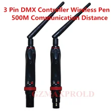 500 м Беспроводной передатчик и приемник консольная часть Беспроводной dmx512 консоль для led освещение для сцены DMX Беспроводной ручка