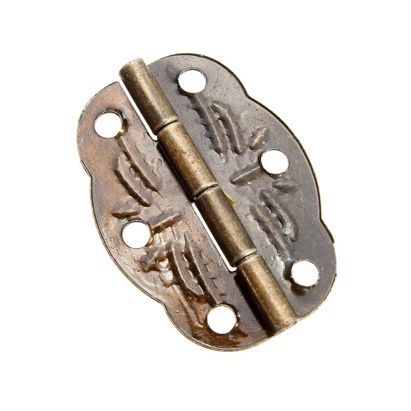 MTSPACE 10pcs/Set 30mm x22mm Door Butt Hinges Alloy rotated from 0 degrees to 280 degrees Antique Bronze Tool Parts