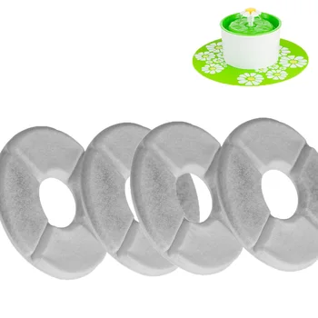 

4pcs/lot Cat Fountain Filter Activated Carbon Filter Special For Automatic Dog Cat Water Fountain Pet Water Fountain Accessories