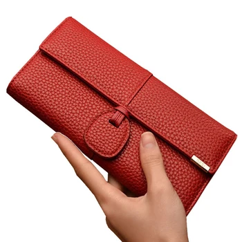 

Envelope Clutch Card Holder Wallet Women Long PU Leather Hasp Phone Bag Coin Money Wallet Cash Pocket Ladies Purse Portemonnee