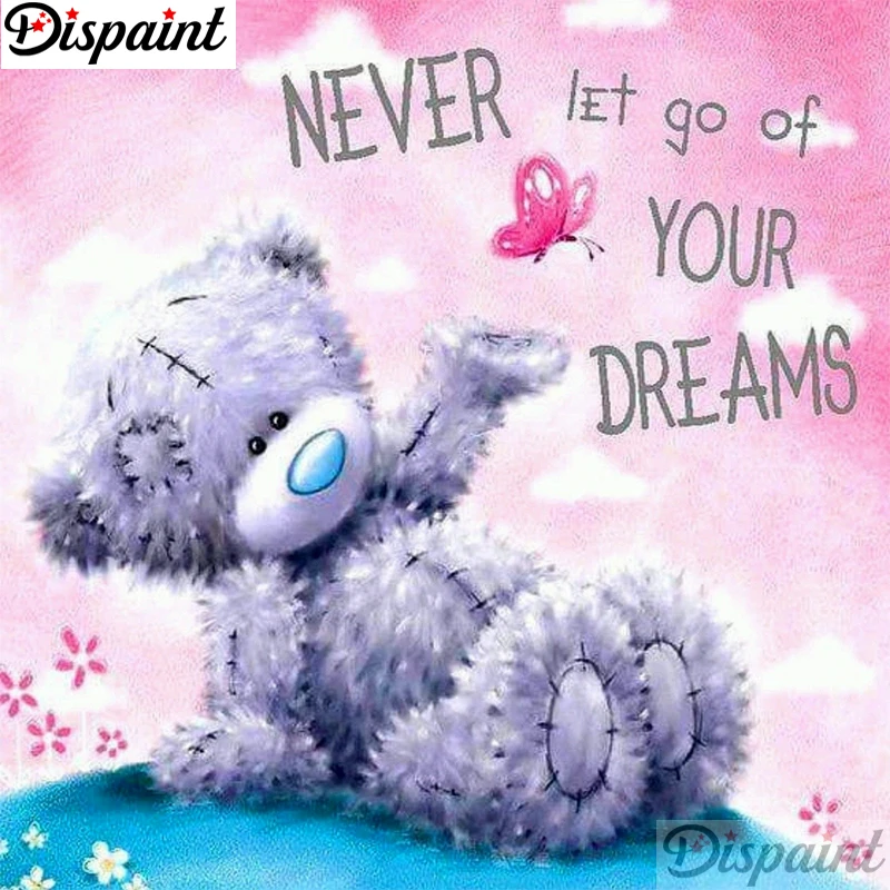 

Dispaint Full Square/Round Drill 5D DIY Diamond Painting "Cartoon bear scenery" 3D Embroidery Cross Stitch 5D Home Decor A11313