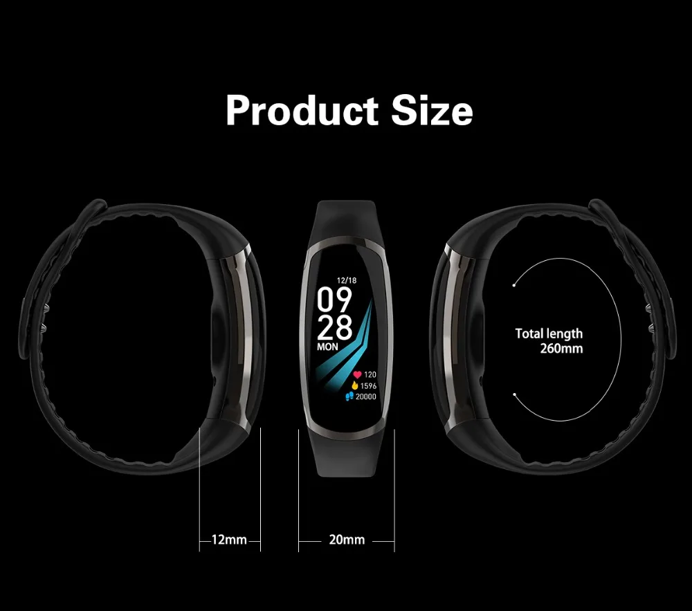 Умный Браслет R16 Android IOS пульсометр монитор сна кровяное давление фитнес-трекер Водонепроницаемый цветной экран спортивные часы