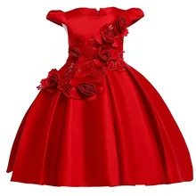 Новые пышные платья для девочек, бальное платье, детская одежда, платье принцессы для первого причастия, Платья с цветочным узором для девочек, Детский костюм-пачка L5070
