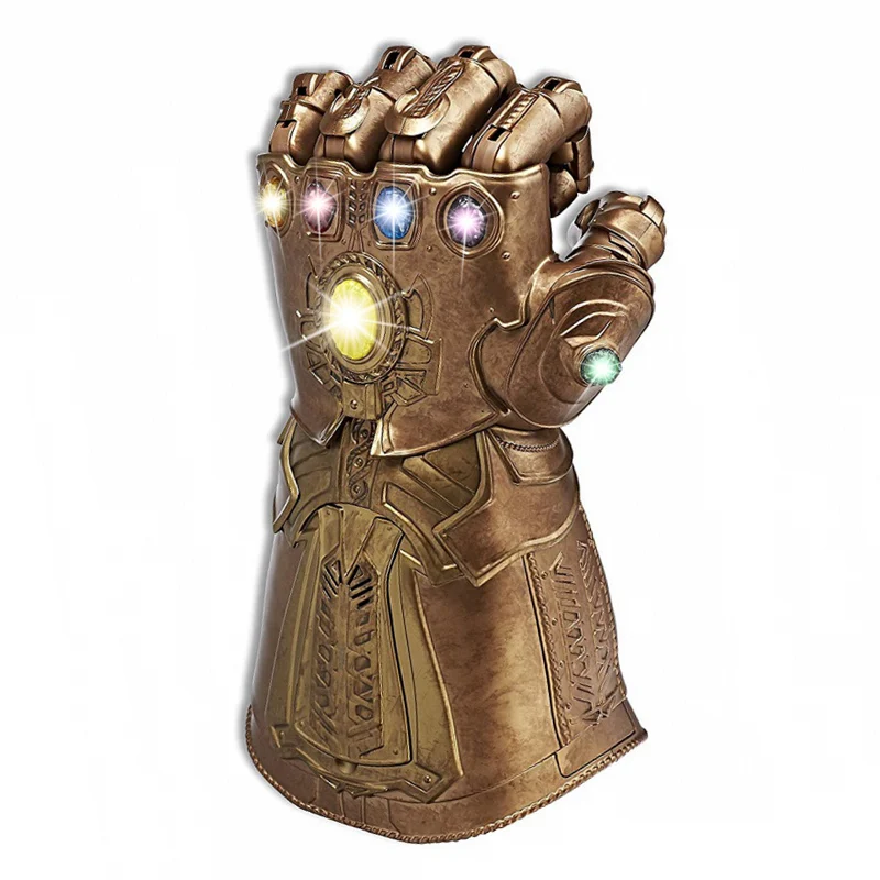 

Marvel Thanos Legends Infinity Gauntlet 1:1 Lights and Sounds Infinity Gauntlet Articulated Electronic Fist Cosplay Hot Toys