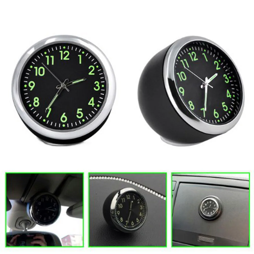 Mini Car Clock Ornaments luminova Automobile Decoration Accessories | Автомобили и мотоциклы