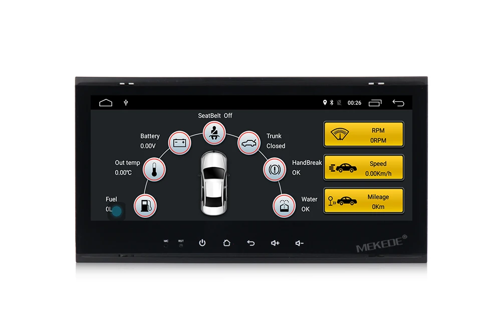 Clearance 4G SIM 8.8" 2G RAM Android 7.1 Car DVD Radio Multimedia Player GPS for VW Touareg 2004- 2011 4G MODEM GPS Radio Navigation 16