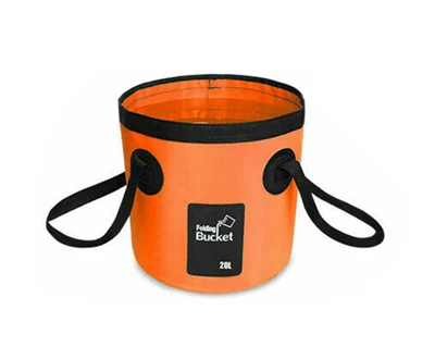 20L orange 20L водонепроницаемые сумки для воды складное ведро портативное ведро контейнер для воды для хранения и переноски Сумка для кемпинга ведро - Color: 20L orange