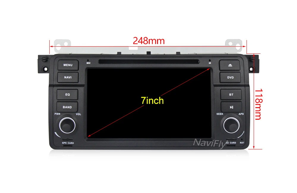 Clearance Android 8.1 1024*600 Car dvd multimedia player radio audio for BMW E46 M3 With GPS Navigation BT SD USB RDS free MAP MIC Canbus 8