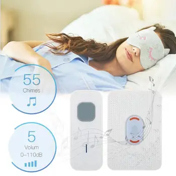 

Waterproof Door Bell Wireless Doorbell with Body Induction Night Light One Receiver 110-260V Home Security Door Accessories