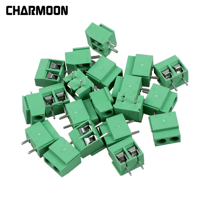 

10PCS/20PCS/30PCS 2 Pin 5mm Pitch 8A 250V PCB Screw Green PCB Connector Mount Terminal Block