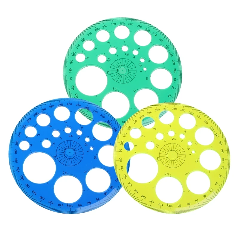 

1 X 360 Degrees Ruler Protractor 360 Degree Protractor All Round Ruler Template Circle School Drafting Supplies New Design