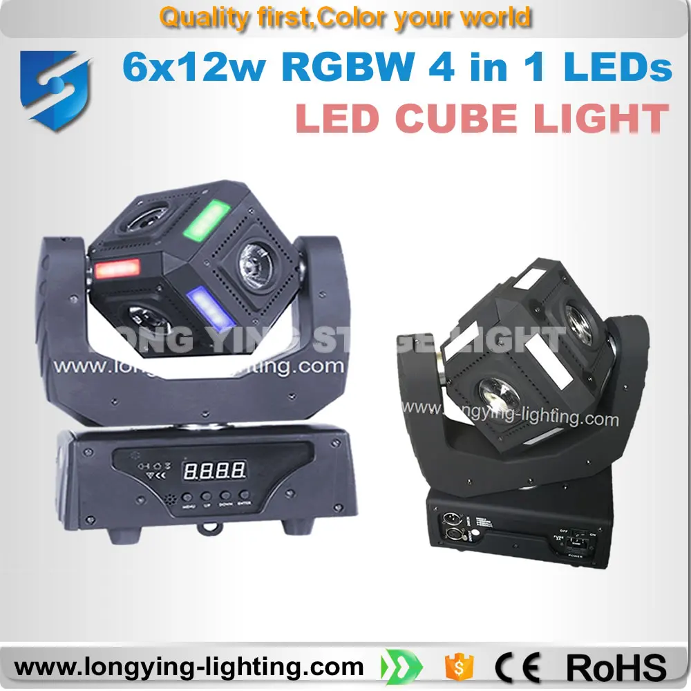 Бесплатная доставка 8 шт./лот 6*12 Вт Продвижение 12x6 RGBW 4in1 led Cube beam moving head свет|light denim