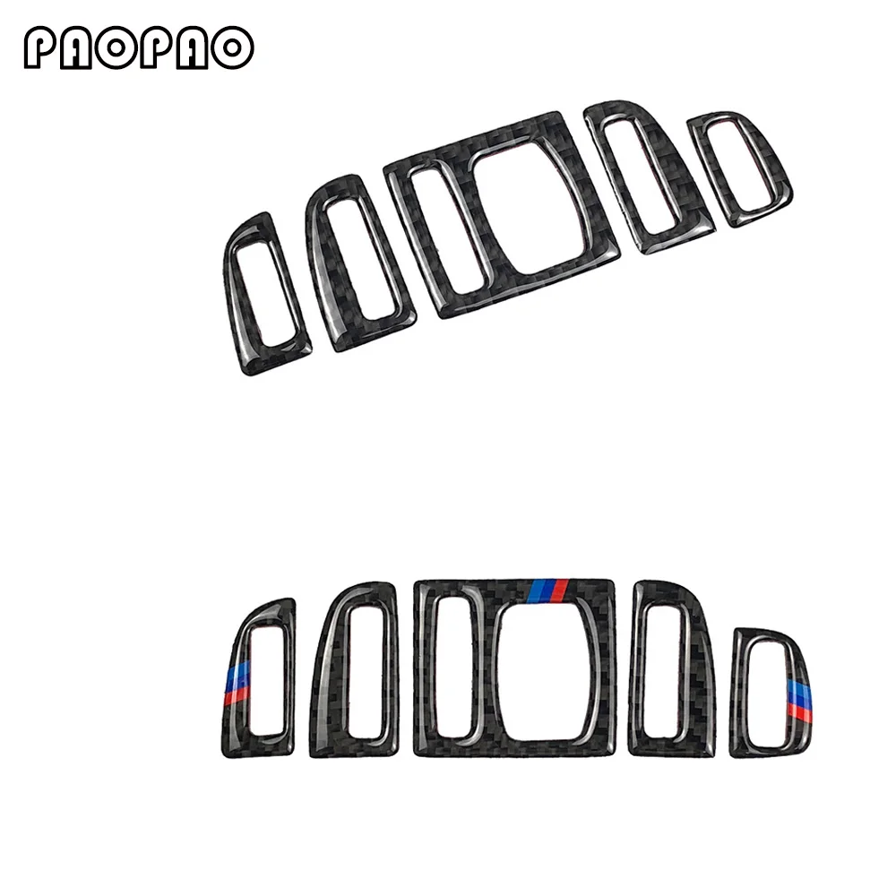 

For BMW F10 Interior Carbon Fiber Trim Refit Decorative Air Outlet Conditioning Cover Stickers 5 series 2011-2017 Accessories