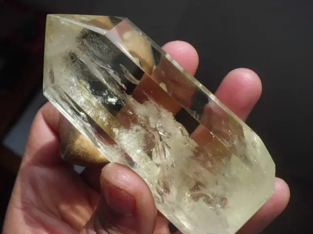 

61010+++163g NATURAL CITRINE QUARTZ CRYSTAL POINT HEALING China Z85