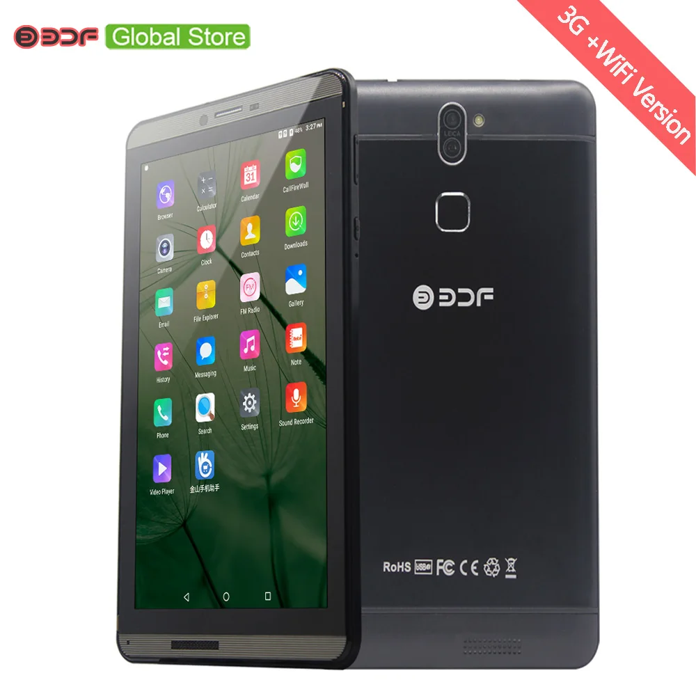 

New 7 Inch 3G Phone Call Quad Core LCD Android 6.0 Marshmallow Tablets pc 16GB Mini Pad SIM Card phone Metal aluminum material